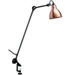 Lampe Gras N201 Round Shade Clamp Base Table Lamp - Matte Black / Copper