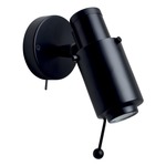 Biny Spot Wall Sconce with Directional Stick - Matte Black / Black