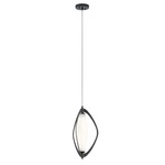 Kivik Pendant - Matte Black / White