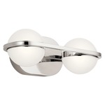 Brettin Bathroom Vanity Light - Polished Nickel / White