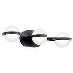 Brettin Bathroom Vanity Light - Matte Black / White