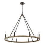 Transitions Chandelier - Oil Rubbed Bronze / Aspen