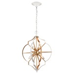 Laguna Beach Chandelier - White / Gold