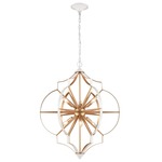 Laguna Beach Chandelier - White / Gold