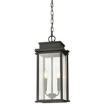 Braddock Outdoor Pendant - Architectural Bronze / Clear Seeded