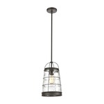 Azaria Pendant - Oil Rubbed Bronze / Water Glass