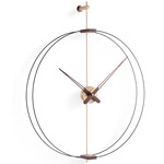 Mini Barcelona Wall Clock - Polished Brass / Black