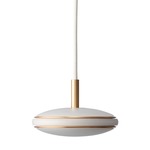 Shade S1 Pendant - Brass / White