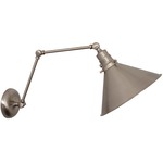 Otis Swing Arm Wall Sconce - Satin Nickel