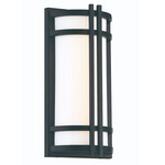 Skyscraper Outdoor Wall Sconce - Black / White