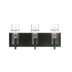 Pista Bathroom Vanity Light - Black / Clear