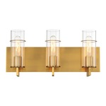 Pista Bathroom Vanity Light - Gold / Clear