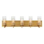 Pista Bathroom Vanity Light - Gold / Clear