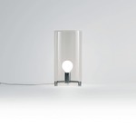 CPL Table Lamp - Brushed Nickel / Clear