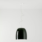 Notte Pendant - Glossy Black Outside/ White Inside