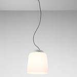 Teodora Glass Pendant - Matte Beige