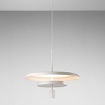 Landing Pendant with Spotlight - Matte White / Matte White