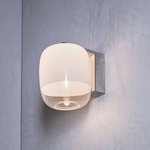 Gong Wall Sconce - White & Chrome