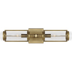 Flynn Linear Wall Sconce - Time Worn Brass / Clear