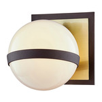 Ace Bathroom Wall Sconce - Brushed Brass / Bronze