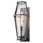 Prospect Outdoor Wall Sconce - Graphite / Clear