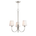 Shelter Chandelier - Satin Nickel / Satin White