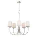 Shelter Chandelier - Satin Nickel / Satin White