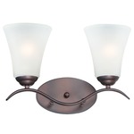 Vital Bathroom Vanity Light - Oil Rubbed Bronze / Frosted