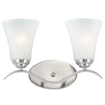 Vital Bathroom Vanity Light - Satin Nickel / Frosted