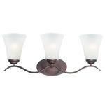 Vital Bathroom Vanity Light - Oil Rubbed Bronze / Frosted