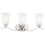 Vital Bathroom Vanity Light - Satin Nickel / Frosted