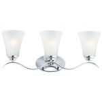 Vital Bathroom Vanity Light - Polished Chrome / Frosted