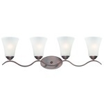 Vital Bathroom Vanity Light - Oil Rubbed Bronze / Frosted