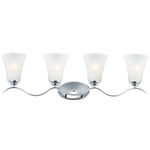 Vital Bathroom Vanity Light - Polished Chrome / Frosted