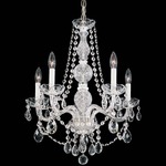 Arlington Chandelier - Polished Silver / Heritage Crystal