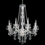 Arlington Chandelier - Polished Silver / Heritage Crystal