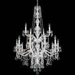 Arlington Chandelier - Polished Silver / Heritage Crystal