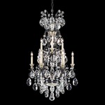 Renaissance Tall Chandelier - Black / Heritage Crystal