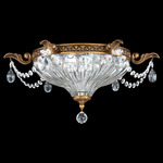 Milano Ceiling Light - Florentine Bronze / Optic Crystal