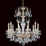 Sonatina Chandelier - Etruscan Gold / Heritage Crystal