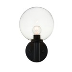 Cosmo Wall Sconce - Black / Clear