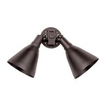 Spots Double Outdoor Wall Sconce - Bronze