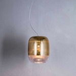 Gong S3/S5 LED Pendant - Chrome / Gold Leaf