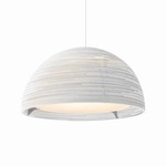 Dome Scraplights Pendant - White / White