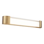 Melrose Vanity Light - Aged Brass / White