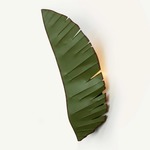 Banana Leaf Wall Sconce - Gold Dust / Green