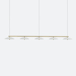 Signal Linear Pendant - White Shade / Brass