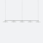 Signal Linear Pendant - White Shade / Nickel