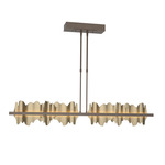 Hildene Large Linear Pendant - Bronze / Soft Gold