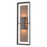 Shadow Box Tall Outdoor Wall Sconce - Coastal Black / Coastal Bronze